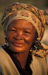 Bushman ( San ) Woman , Kalahari , Northern Cape , South Africa