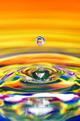 Rainbow Double Water Drop Ripples