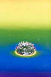 Coloured Water Drop Splash