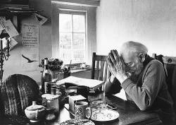 Old Man Praying After Meal