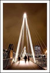 Jubilee Bridge At Night , London , England