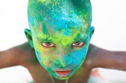 Coloured Indian Street Boy
