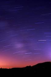 Star Trails At Sierra Javalambre , Teruel Province Spain