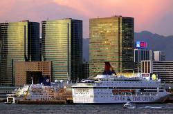 Cruise Ships , Victoria Harbor , Hong Kong , China