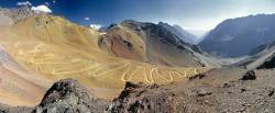 Zig Zag Road In The Andes