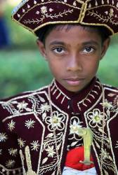 Sri Lankan Boy In Traditional Sri Lankan Dress