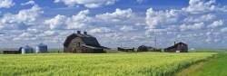 Abandoned Farm Near Ponteix , Saskatchewan , Canada