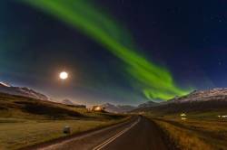 Aurora Borealis Or Northern Lights , Iceland
