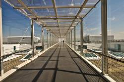 Glass Passage ( Access To The Viewing Terrace ) At Munich Airport Munich , Germany