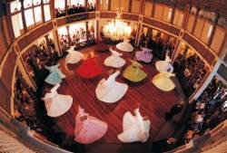 Women Sufi Dervishes In Sema Ceremony , Galata Mevlevihane , Istanbul Turkey