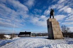 Russian Soldier Monument War Memorial Kirkenes Finnmark Norway Europe