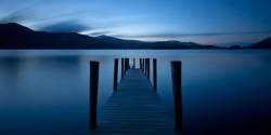Jetty Derwent Water , Cumbria , England