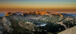 The Allos Lake , On Sunrise , In The French Alps , View From Mount Pellat At More Than 9842 Ft .