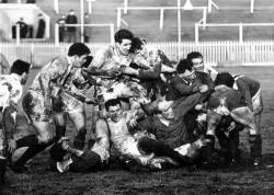 Action During A Rugby Match At Bath , Avon . Circa 1963