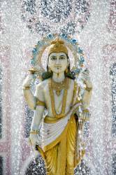 Dhanvantari Fountain Statue Close Up Portrait