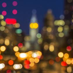 Impressionistic View Of Downtown Philadelphia .