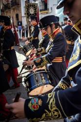 Detail Of The Musician Playing The Drum Looking A Score , Linares , Jaen Province , Andalusia , Spain