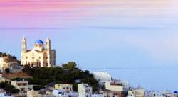 Anastasi Church In Ermoupolis The Capital City Of The Cyclades , Syros Island, Cyclades , Greece .