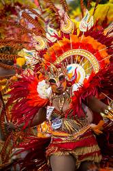 Costumed Dancers Celebrate The New Year With The Junkanoo Parade On January 1 , 2013 In Nassau , Bahamas . The Carnival Like Festival Is Celebrated In The Early Hours Of The New Year Lasting Until The Late Morning And Dates Back To Slavery Days .