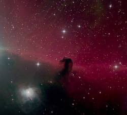 Horsehead Nebul In The Constellation Orion. 2 Hrs 35 Minutes Exposure Through HaLRGB-filters.