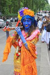 UK , LONDON , Hare Krishna , Rathayatra Festival , Girl Dressed As A Deity