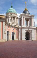 State Parliament And Dome Of Nikilaikirche, Potsdam, Brandenburg, Germany