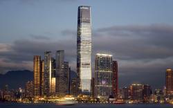The New Kowloon Skyline And Hong Kong’s Tallest Building , The International Commerce Center ICC , Hong Kong , China .