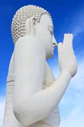SRI LANKA , Mihintale Temple Site , Giant Seated Buddha Staute