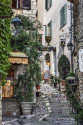 Rustic Stone Steps And Shops In The Medieval Village Of St Paul De Vence, Provence, France