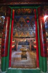 The Famous Man Mo Temple, Hong Kong , China.