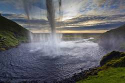 View From Behind, Seljalandsfoss Waterfall, Iceland