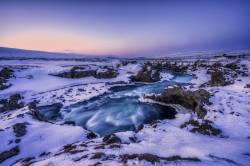 Winter, Lake Myvatn, Iceland
