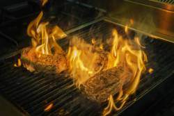 Fresh Lamb, Grilling On A Barbecue, Efstidalur, Iceland