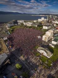 The Icelandic National Football Team Returns Home From The UEFA Euro 2016 Tournament To A Hero’s Welcome, Reykjavik, Iceland. Thousands Of People Rallied To Greet The Team After A Much Successful Competition, Knocking Out England, And Reaching The Quarter Finals.