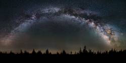 Milky Way Panorama, Spruce Knob, West Virginia, USA, Summer 2016, 12000 Pixel