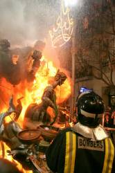 Las Fallas Is A Yearly Festival In Valencia, Spain. The Last Night All The 700 Statues (fallas) Are Set On Fire