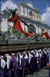CHRISTIANITY : Holy Week Procession In Antigua , Guatemala