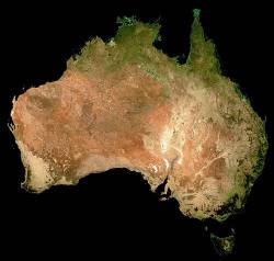 Australia A Full Satellite View