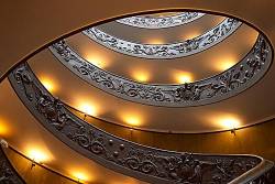 The Simonetti Staircase In The Vatican Museum , Rome This Is Actually Two Spiral Staircases Combined In A Double Helix Formation