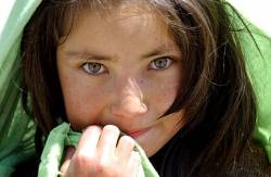 A Young Afghan Girl During Task Force Victory S Coalition Medical Assistance Mission In A Village Near Bamiyan City , Kahmard District , Afghanistan , June 18 2004 ( US Army Photo By SPC Gul A Alisan ) ( Released )
