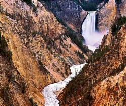 Yellowstone Falls , Yellowstone National Park , WY USA