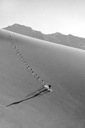 Running On The Sand Dunes , Death Valley National Park , CA USA