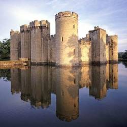 Near Robertsbridge Bodiam Castle And Moat