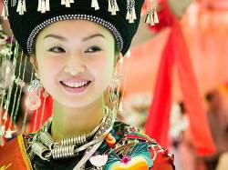 Chinese Girl In Traditional Costume
