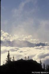 Hikers On Ridge