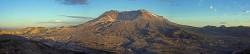 Dusk On The Volcano From Johnston Ridge Observatory , Mount St Helens National Volcanic Monument , Washington State , United States Of America